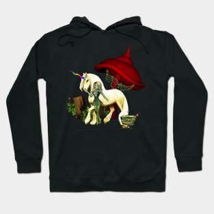 Unicorn in a mushroom forest Hoodie